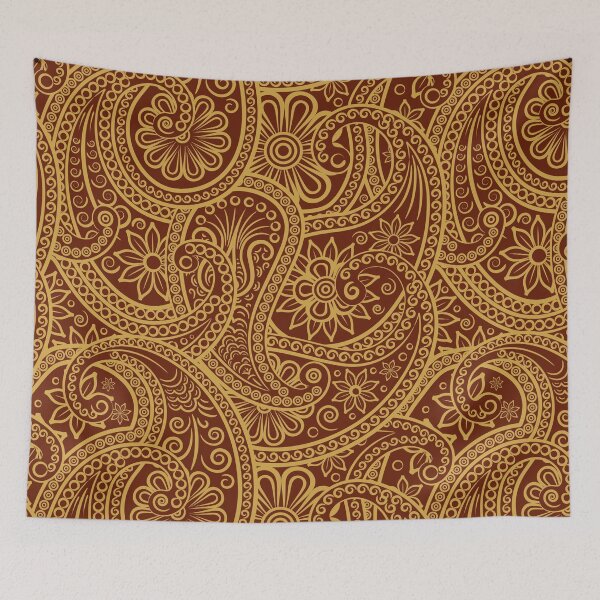 Item preview, Luxury aesthetic floral gold pattern  designed and sold by urban-color.