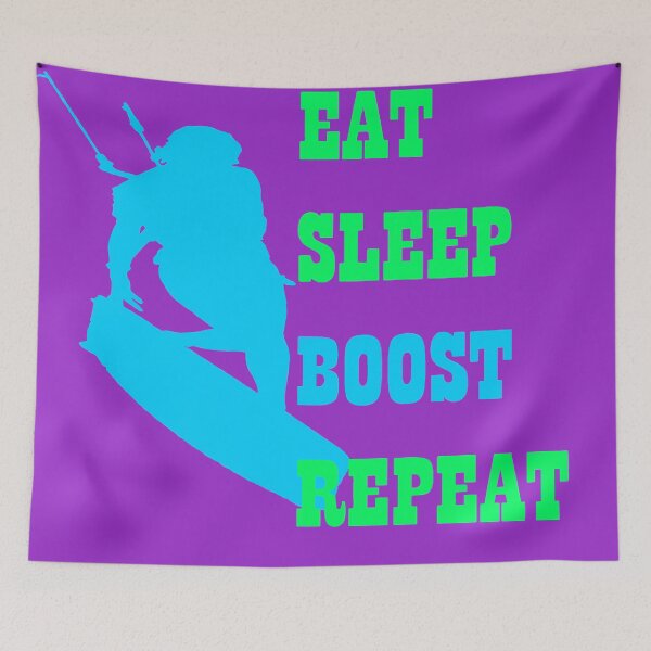 Item preview, Kitesurfer Life Eat Sleep Boost Repeat Retro Style 2 designed and sold by taiche.