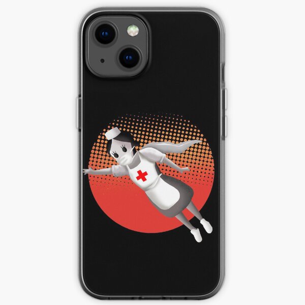 Banksy superhero nurse iPhone Soft Case