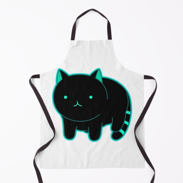 Item preview, Cat - Meow - Black & Aqua designed and sold by AwesomeFanArts.