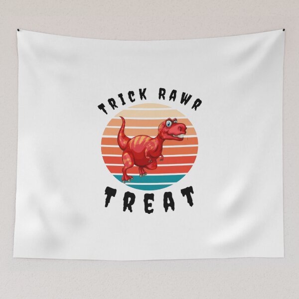 Item preview, Trick rawr treat T-shirt, Halloween Dinosaur T Rex Mummy, funny halloween t-shirt, Gift for halloween day. designed and sold by mHmShop.
