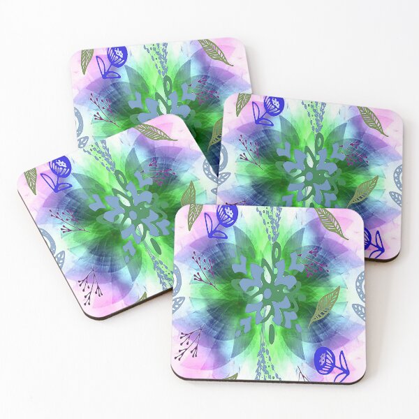 Item preview, Tranquility, 4,Graphic Psychedelic Abstract Art, Inspired by Nature-floral abstract art, Graphic Psychedelic Abstract Art, Inspired by Nature-floral abstract art designed and sold by Adri Barnard.