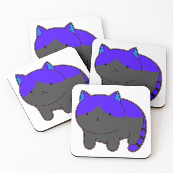 Item preview, Cat - Meow - Navy & Dark Gray designed and sold by AwesomeFanArts.