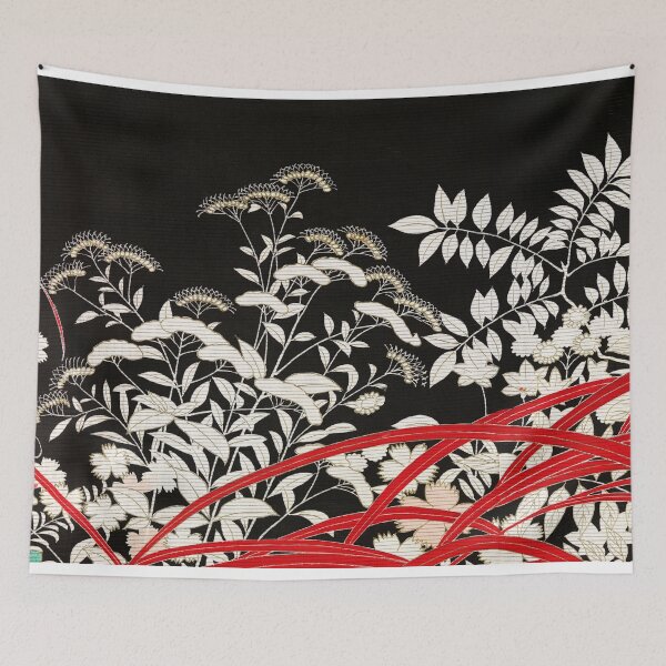 Item preview, Oriental Floral Copyright Pattern designed and sold by redstitchlab.