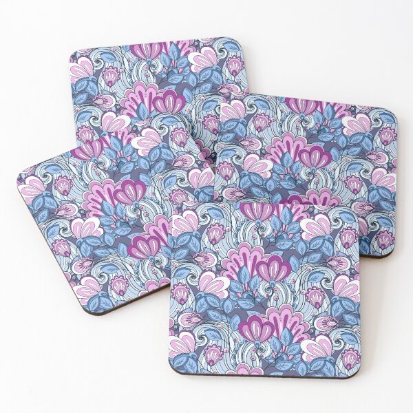 Item preview, Print with Vintage Floral Motifs designed and sold by lissantee.