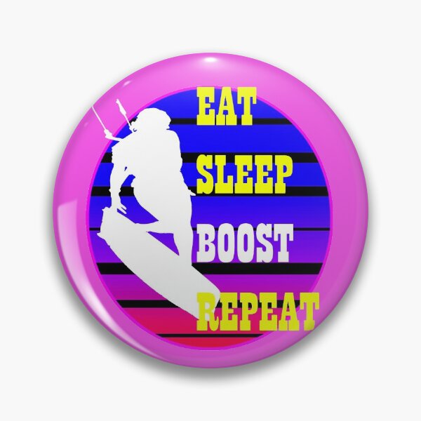 Item preview, Eat Sleep Boost Repeat Female Kitesufer Retro Sunset 1 designed and sold by taiche.