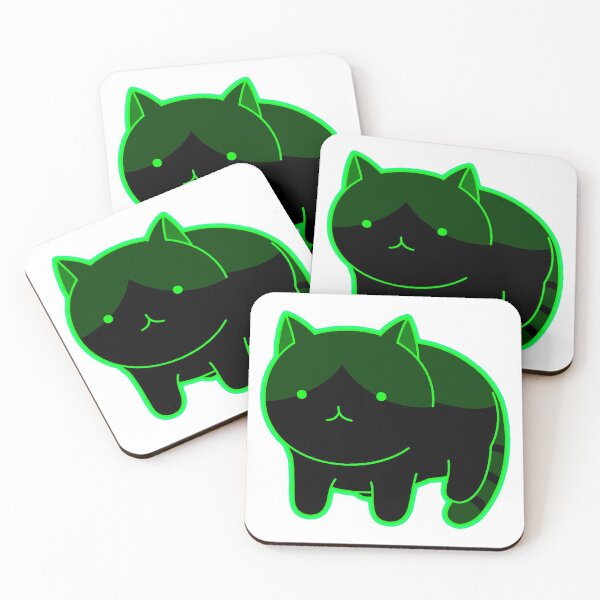 Item preview, Cat - Meow - Black & Lime designed and sold by AwesomeFanArts.