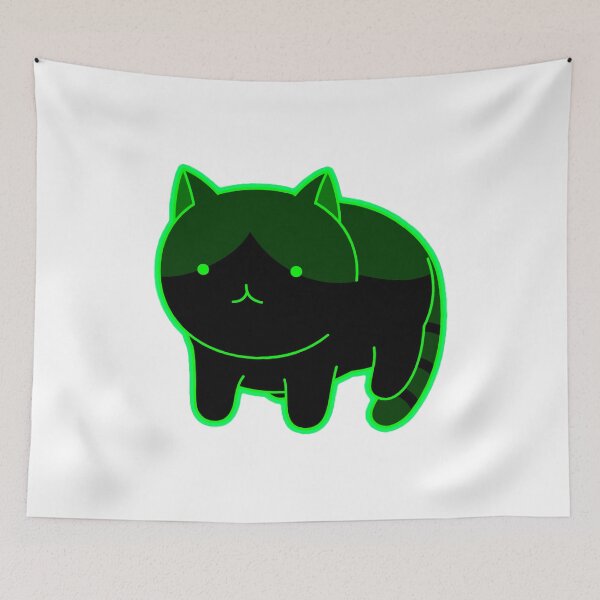 Item preview, Cat - Meow - Black & Lime designed and sold by AwesomeFanArts.