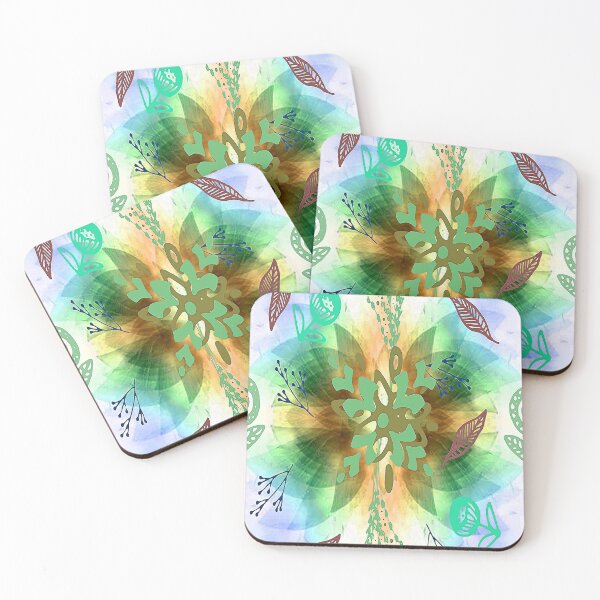 Item preview, Tranquility, 5,Graphic Psychedelic Abstract Art, Inspired by Nature-floral abstract art, Graphic Psychedelic Abstract Art, Inspired by Nature-floral abstract art designed and sold by Adri Barnard.