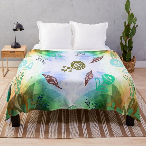 Item preview, Tranquility, 5,Graphic Psychedelic Abstract Art, Inspired by Nature-floral abstract art, Graphic Psychedelic Abstract Art, Inspired by Nature-floral abstract art designed and sold by Adri Barnard.