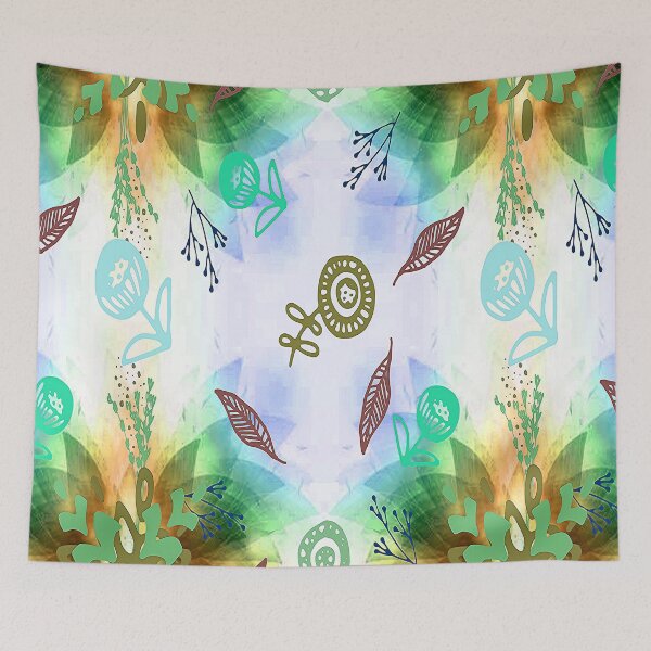 Item preview, Tranquility, 5,Graphic Psychedelic Abstract Art, Inspired by Nature-floral abstract art, Graphic Psychedelic Abstract Art, Inspired by Nature-floral abstract art designed and sold by Adri Barnard.