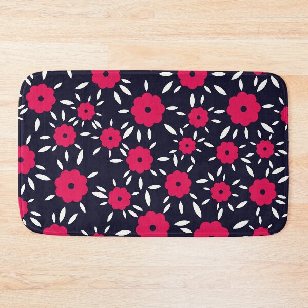 Item preview, Hot pink small floral pattern designed and sold by Floralsharry.