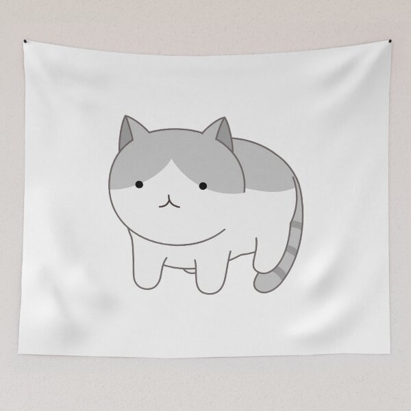 Item preview, Cat - Meow - White & Gray designed and sold by AwesomeFanArts.