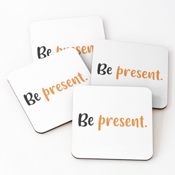 Item preview, Be Present (Orange and Black) designed and sold by FilipeFerreira.