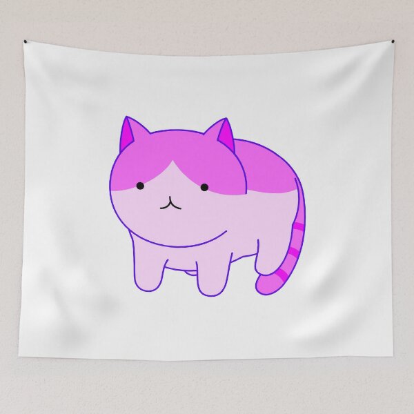 Item preview, Cat - Meow - Fuchsia & Pink designed and sold by AwesomeFanArts.
