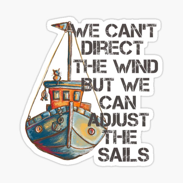 Cant Control The Wind Can Adjust The Sails T-SHIRT Yacht Sailing birthday  funny