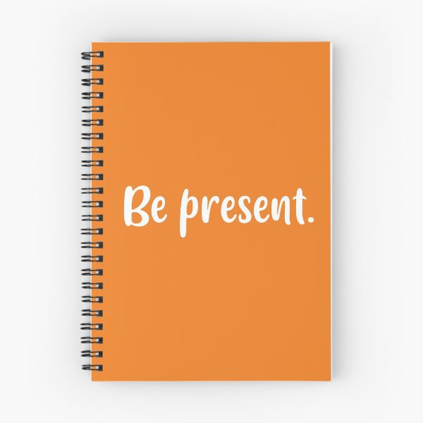 Item preview, Be Present (Orange BG) designed and sold by FilipeFerreira.