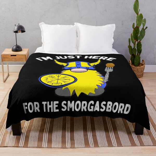 Artikelvorschau, Ich bin nur hier für The Smorgasbord Wikingerzwerg Tomte Swedish entworfen und verkauft von funnytshirtemp.