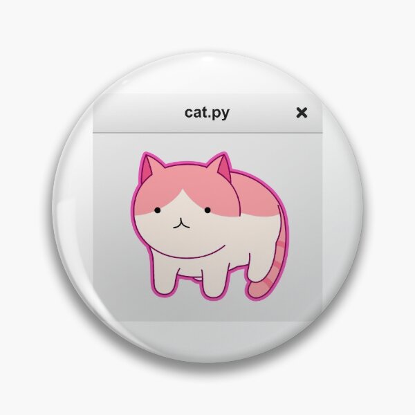 Item preview, Cat.py - Meow - Pink & White designed and sold by AwesomeFanArts.