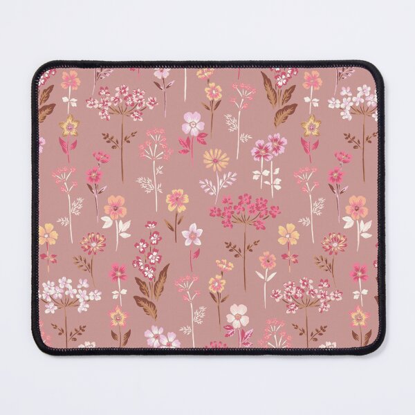 Item preview, Flower Field Dusty Rose Ditsy Floral Cottagecore Wildflowers designed and sold by patternandcraft.