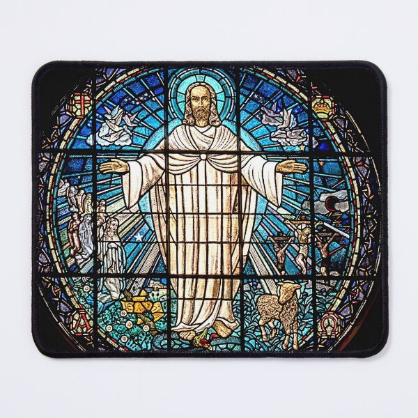 Item preview, Jesus Christ Son of God Stained Glass designed and sold by AnimaChristi.