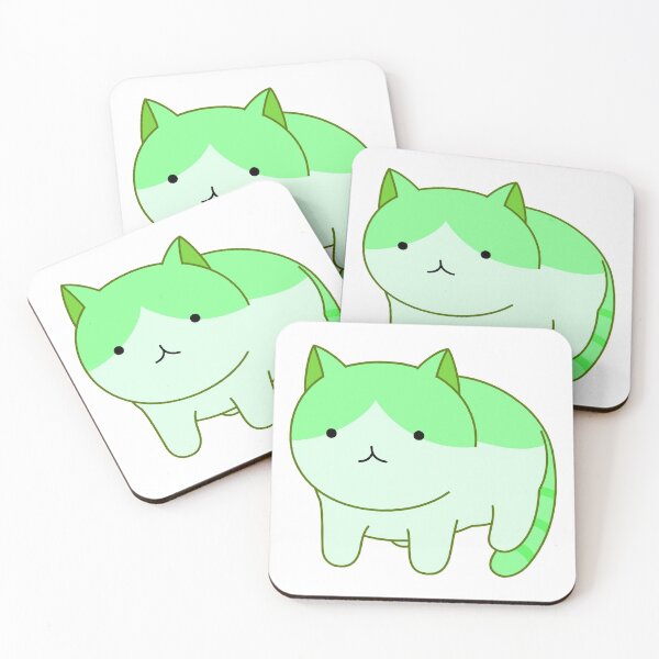 Item preview, Cat - Meow - Lime & White designed and sold by AwesomeFanArts.