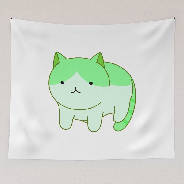 Item preview, Cat - Meow - Lime & White designed and sold by AwesomeFanArts.