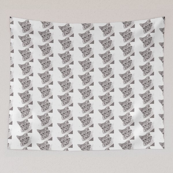 Item preview, Peeking Tabby cat! designed and sold by Heidi-Fine-Art.