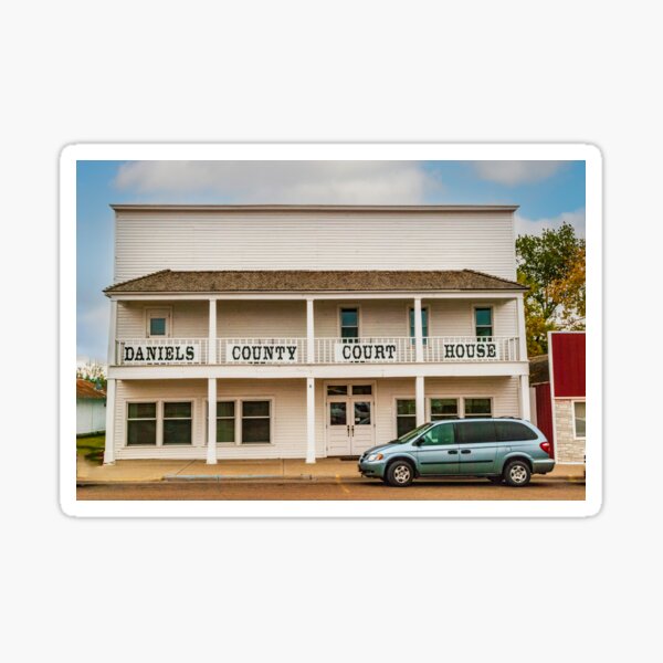 "Daniels County (Montana) Court House" Sticker for Sale by mtbearded1