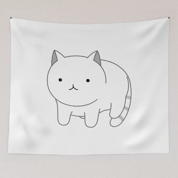 Item preview, Cat - Meow - White designed and sold by AwesomeFanArts.