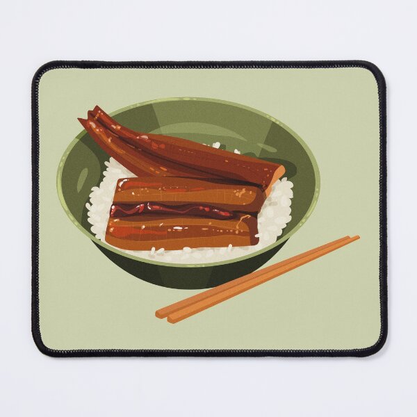 Item preview, Japanese Grilled Unagi Eel Rice in a Bowl  designed and sold by Alicia Chee.