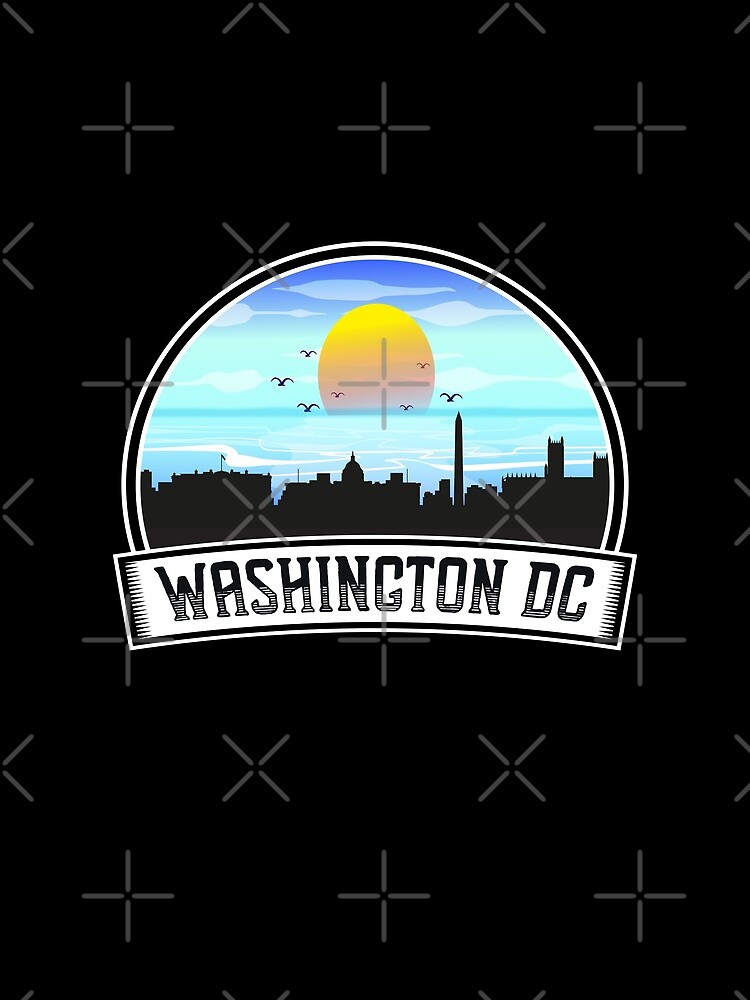 Discover Washington DC Washington USA Skyline Vintage Sunset Travel Souvenir Mini Skirt