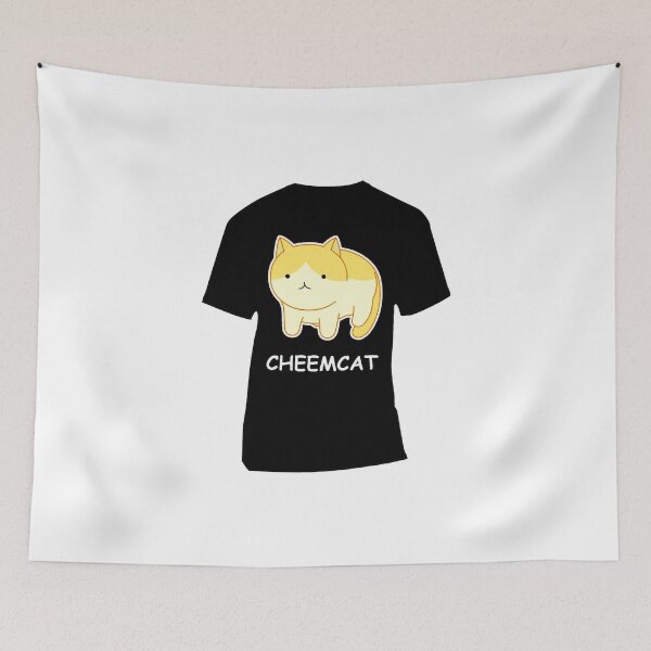 Item preview, Cat T Shirt - Meow - Cheemcat - Yellow designed and sold by AwesomeFanArts.