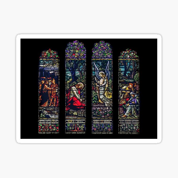 Item preview, Christ in Gethsemane Stained Glass designed and sold by AnimaChristi.