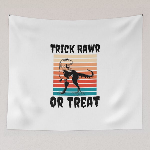 Item preview, Trick rawr treat T-shirt, Halloween Dinosaur T Rex Mummy, funny halloween t-shirt, Gift for halloween day. designed and sold by mHmShop.