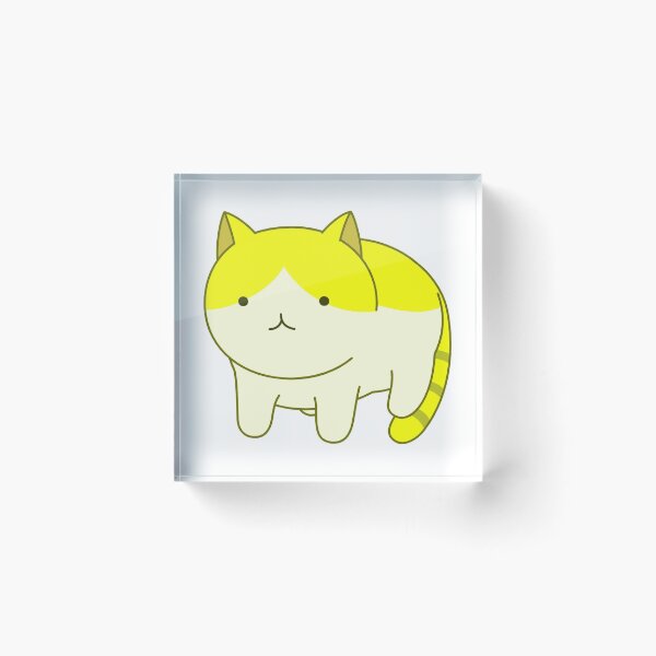 Item preview, Cat - Meow - Yellow & White designed and sold by AwesomeFanArts.