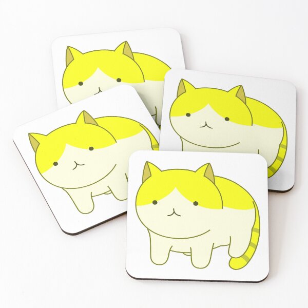 Item preview, Cat - Meow - Yellow & White designed and sold by AwesomeFanArts.