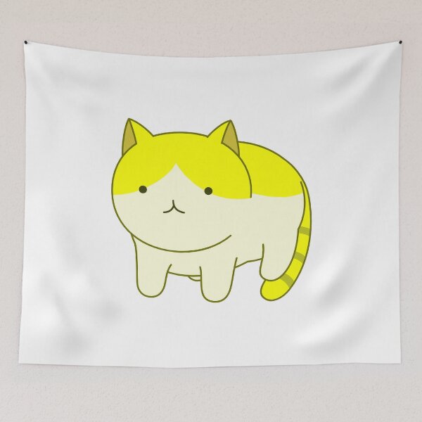 Item preview, Cat - Meow - Yellow & White designed and sold by AwesomeFanArts.