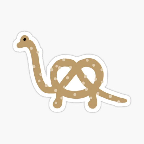 Pretzel-Saurus Sticker