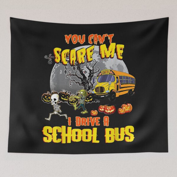 Item preview, Happy Halloween.you can't scare me schoil bus classic T shirt designed and sold by TalbotElizabeth.