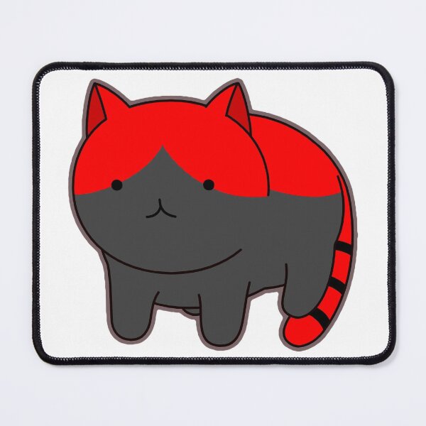 Item preview, Cat - Meow - Red & Dark Gray designed and sold by AwesomeFanArts.