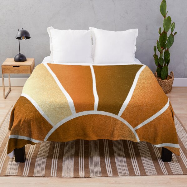 Item preview, Golden Sun Mid Century Modern, Abstract Landscape designed and sold by bubblyshades.