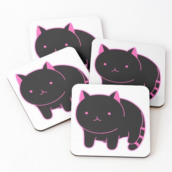 Item preview, Cat - Meow - Black & Pink designed and sold by AwesomeFanArts.