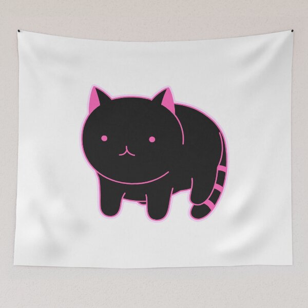 Item preview, Cat - Meow - Black & Pink designed and sold by AwesomeFanArts.