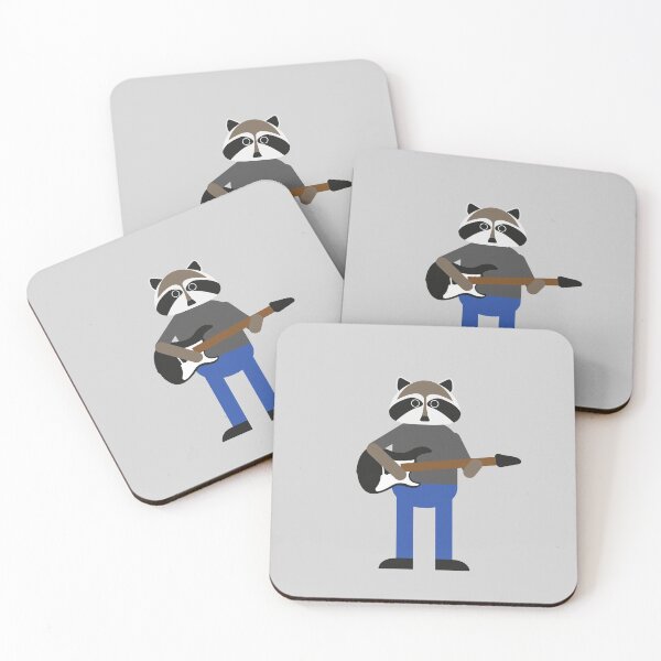 Item preview, Simple Racoon Playing The Electric Guitar designed and sold by The-Gorilla.