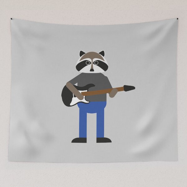 Item preview, Simple Racoon Playing The Electric Guitar designed and sold by The-Gorilla.