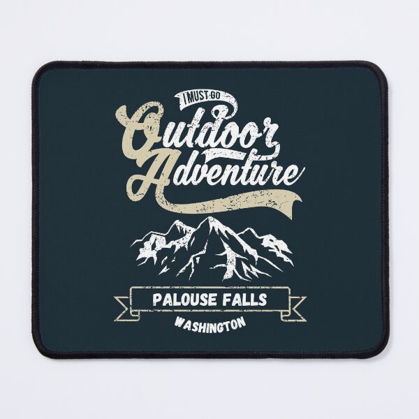 Item preview, Palouse Falls in Washington, United States - Vintage Mountain Outdoor Adventure Logo designed and sold by Vintage-TM.