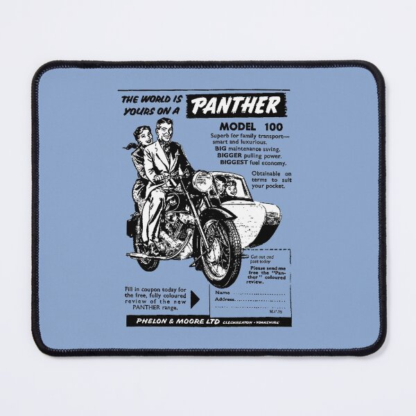 Item preview, PANTHER MOTORBIKE AND SIDECAR - ADVERT designed and sold by ThrowbackAds.