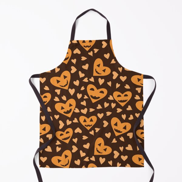 Item preview, Halloween Pumpkin face in heart shapes pattern designed and sold by Yasminepatterns .