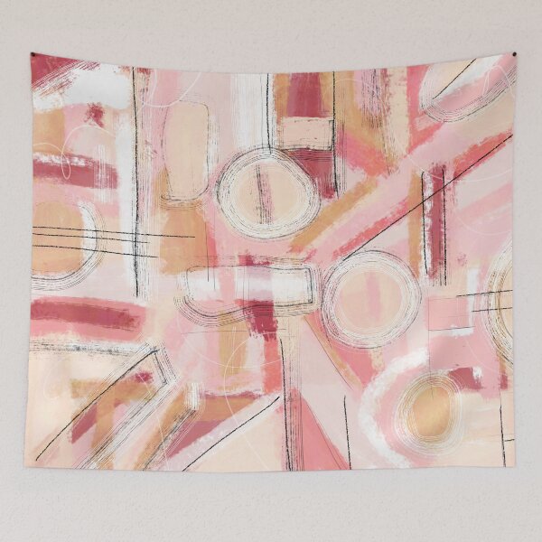 Item preview, pink abstract designed and sold by Paolards.